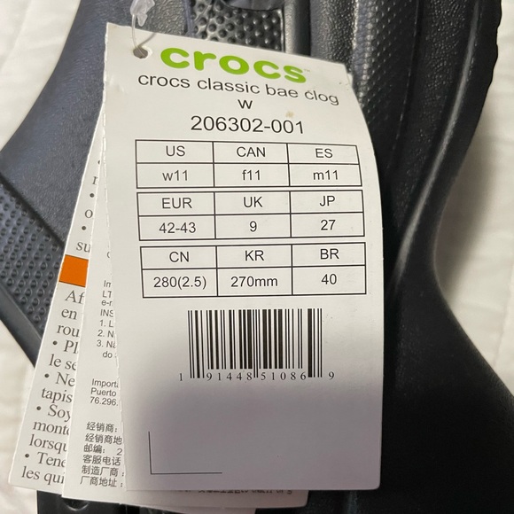 CROCS NWT Classic Bae Clog Women’s 11 - Picture 4 of 9